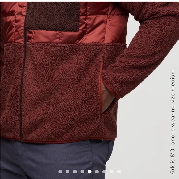 Cotopaxi Men's Medium Trico Hybrid Jacket Rusty Chestnut NWT Hood Insulated - Picture 4 of 15